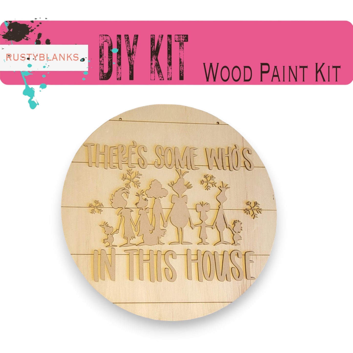 there's some whos in this house wooden craft kit