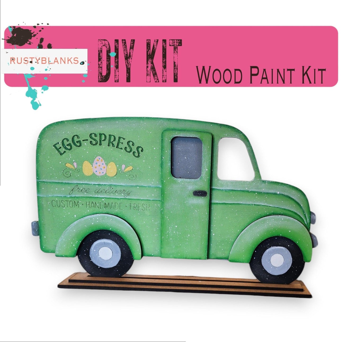 Egg-Spress Easter Delivery Van Truck Shelf Sitter DIY Kit - RusticFarmhouseDecor