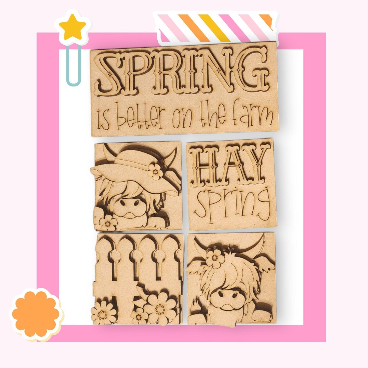 a rubber stamp with the words spring is written on it