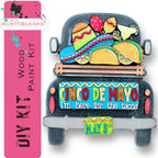 a picture of a truck with mexican food on it