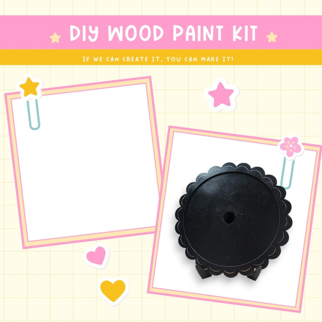 a picture of a wooden paint kit on a table