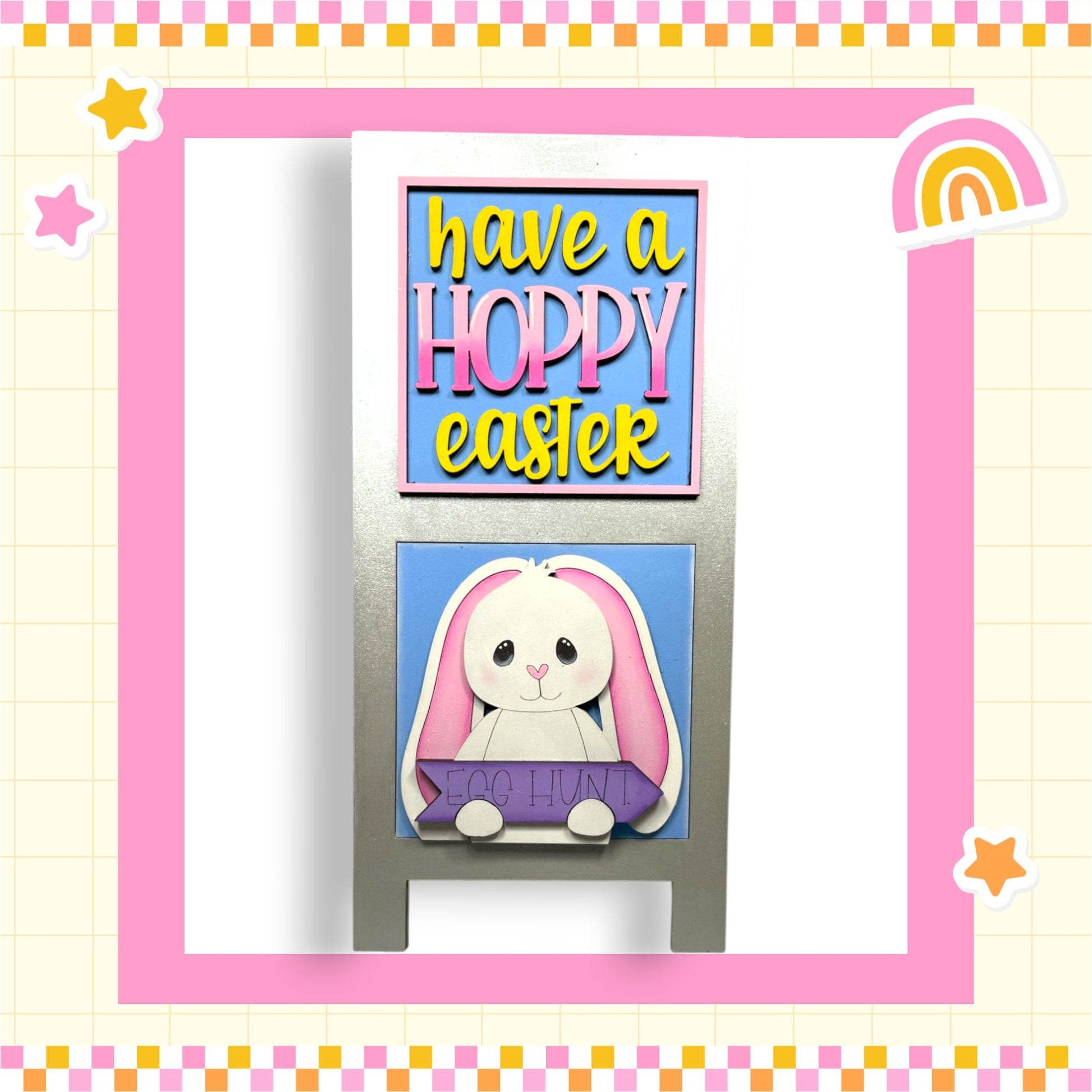 there is a picture of a happy easter bunny