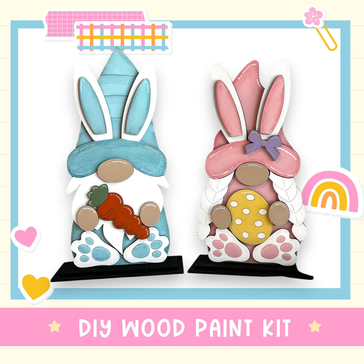 a couple of bunny figurines sitting next to each other