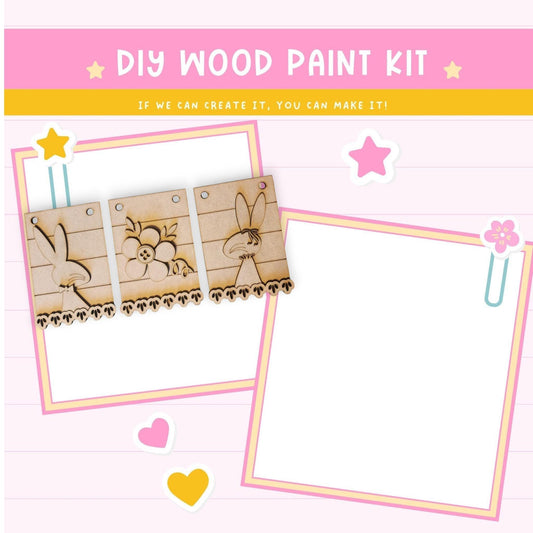 a picture of a wooden painting kit