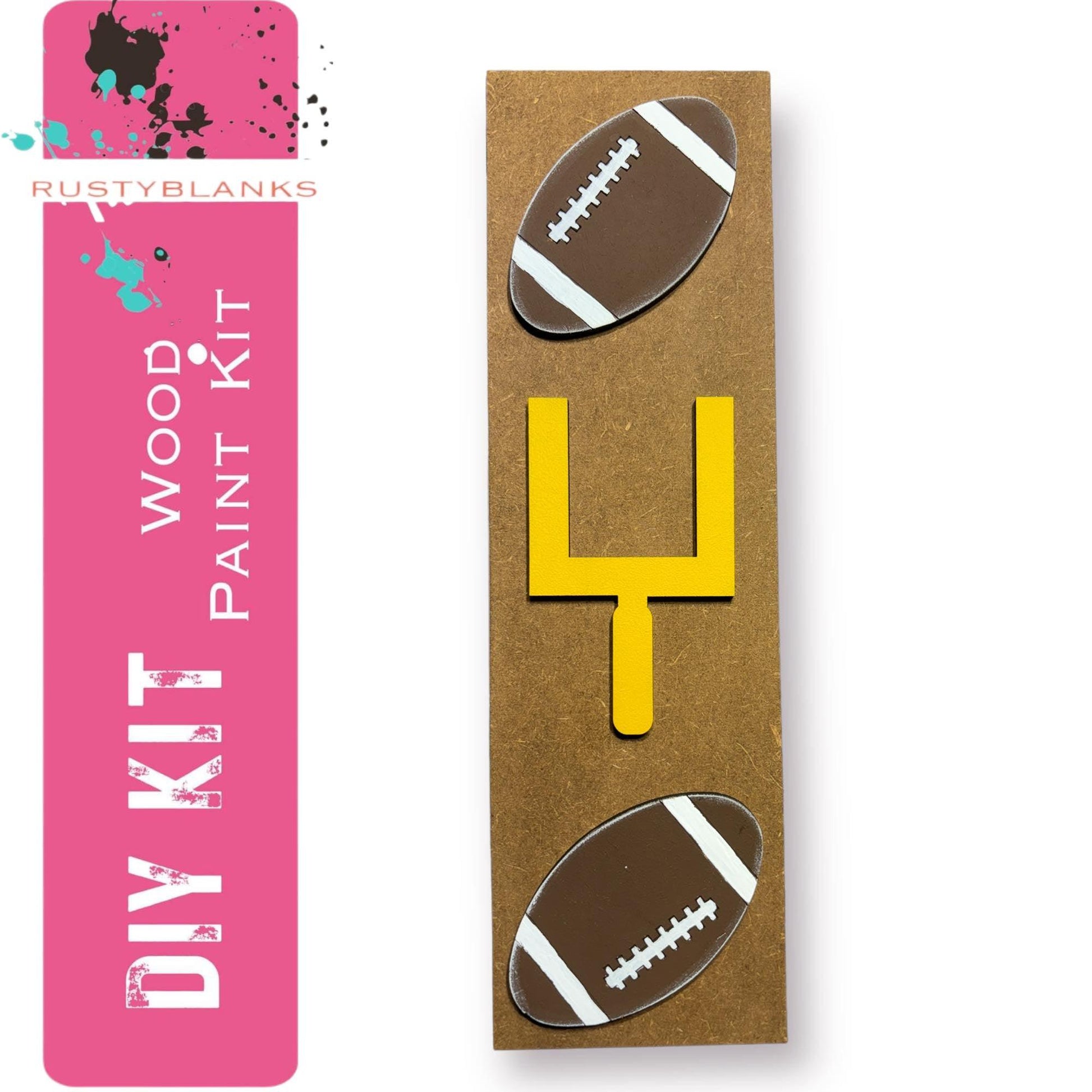 Fall Family Football Insert for Mini Interchangeable Posts - RusticFarmhouseDecor