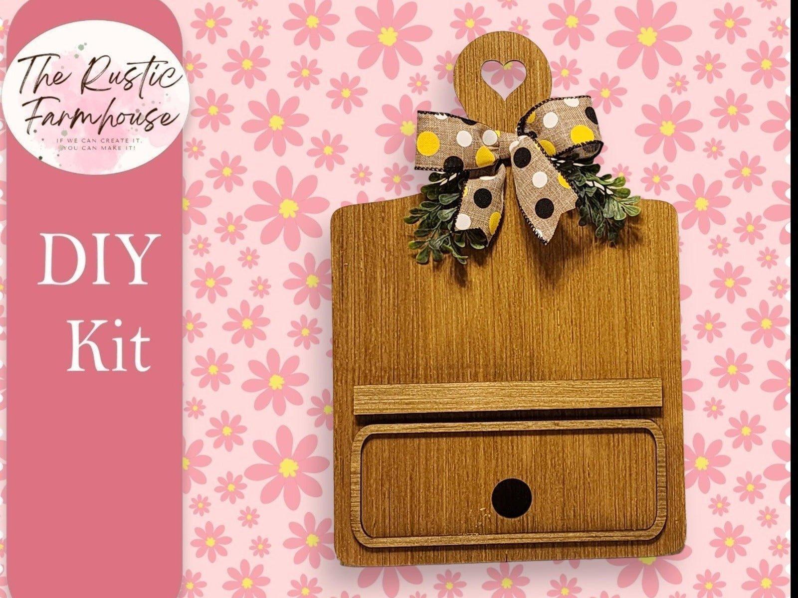 Farmhouse Kitchen Interchangeable Breadboard Decor, DIY Wood Breadboard Inserts, Farmhouse Kitchen Seasonal Signs - RusticFarmhouseDecor