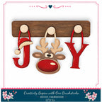 Christmas Reindeer Pegboard Inserts JOY Interchangeable Wall Decor DIY Craft Kit product image 1 from The Rustic Farmhouse