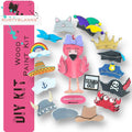 Flamingo with 12 Interchangeable Seasonal Hats, Insert and tile holder, Season DIY Decor - RusticFarmhouseDecor