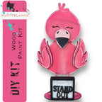 Flamingo with 12 Interchangeable Seasonal Hats, Insert and tile holder, Season DIY Decor - RusticFarmhouseDecor