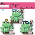 Frog with 12 Interchangeable Seasonal Hats, Insert and tile holder, Season DIY Decor - RusticFarmhouseDecor