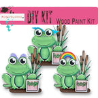 Frog with 12 Interchangeable Seasonal Hats, Insert and tile holder, Season DIY Decor - RusticFarmhouseDecor