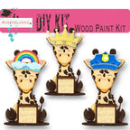 Giraffe Interchangeable Animal with 13 Interchangeable Seasonal Hats, Insert and tile holder, Season DIY Decor - RusticFarmhouseDecor