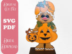 Halloween Pumpkin Gingerbread Porch Decor SVG File for Laser Cutters - RusticFarmhouseDecor