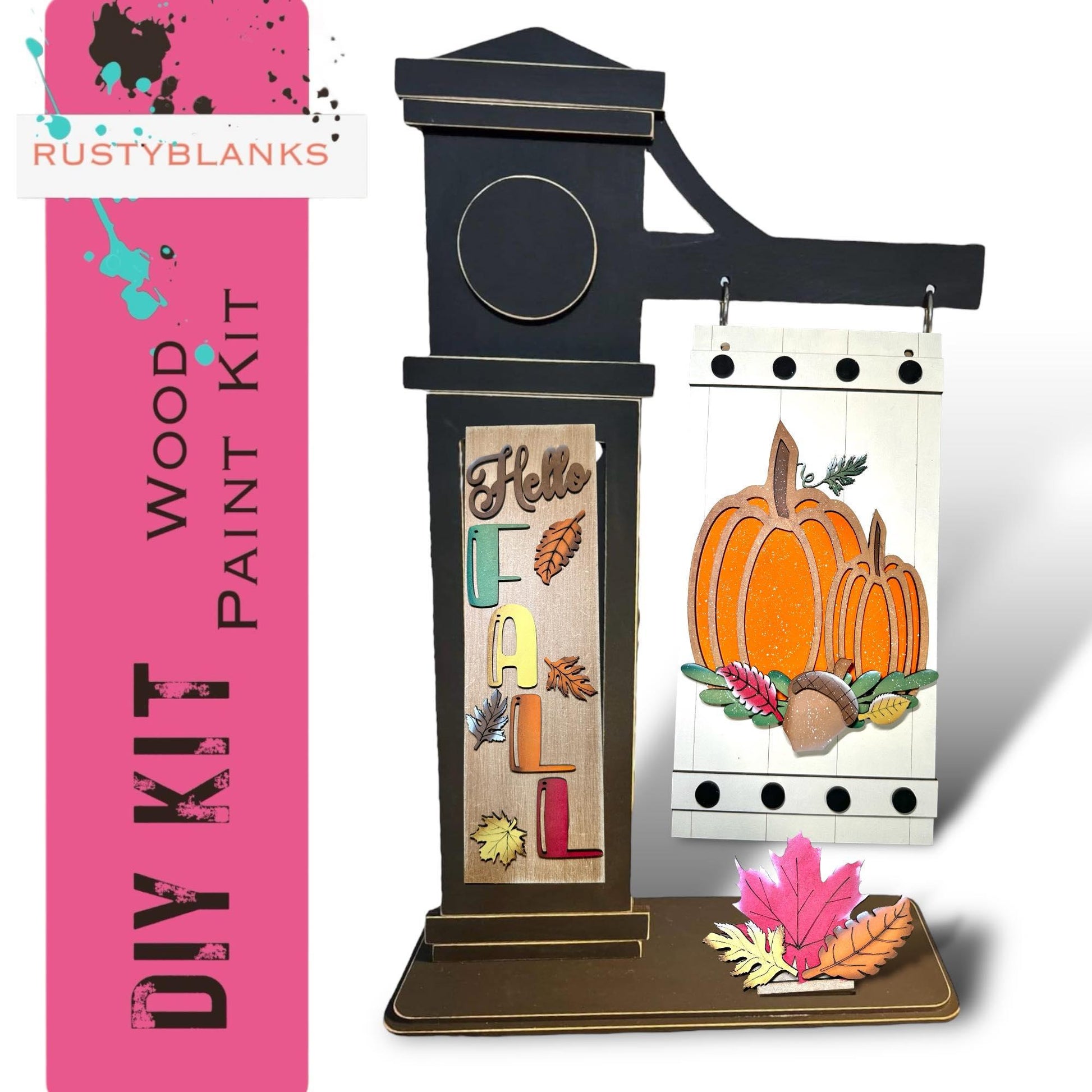 Hello Fall Insert for Mini Interchangeable Posts - RusticFarmhouseDecor