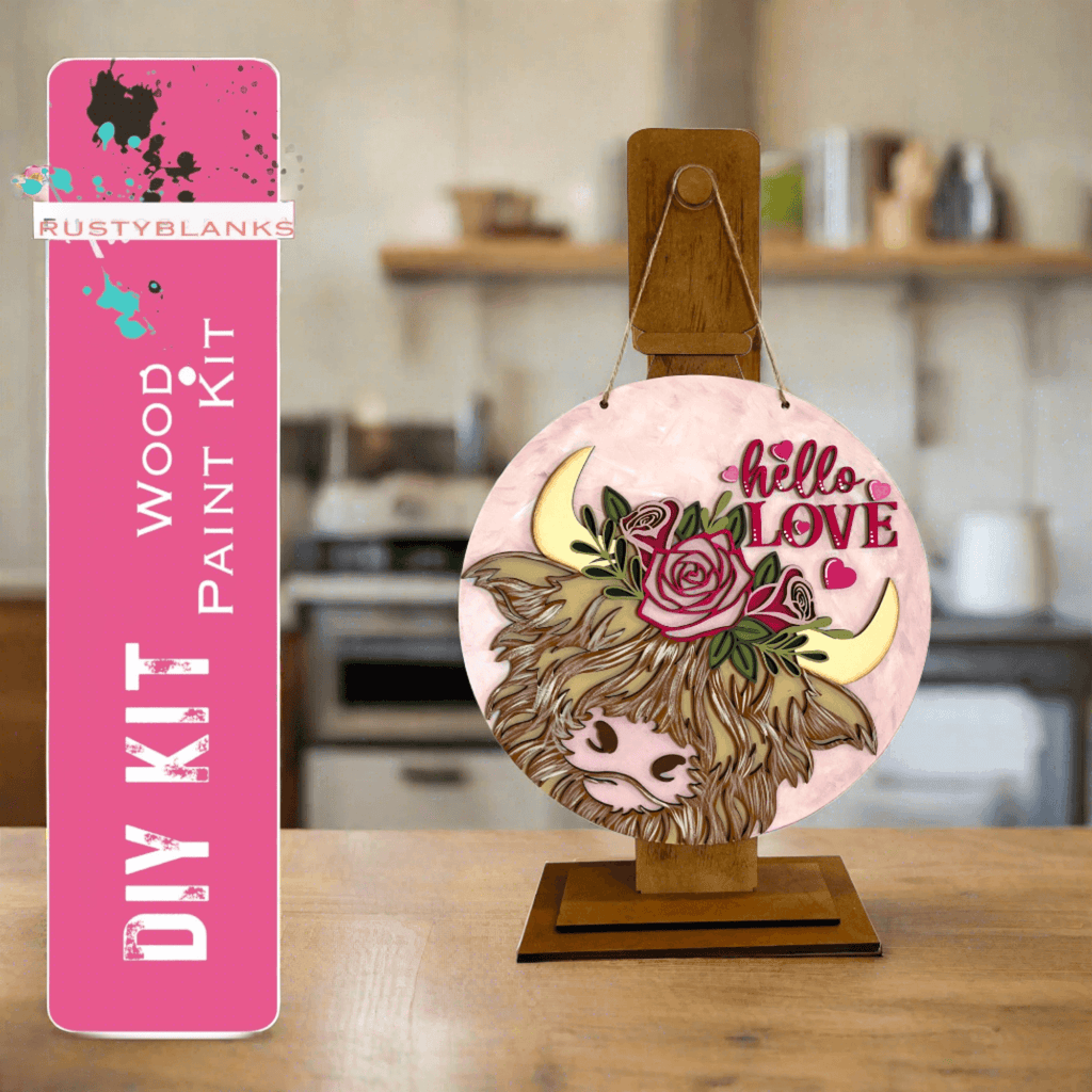 Hello Love Valentine Door Hanger DIY - RusticFarmhouseDecor