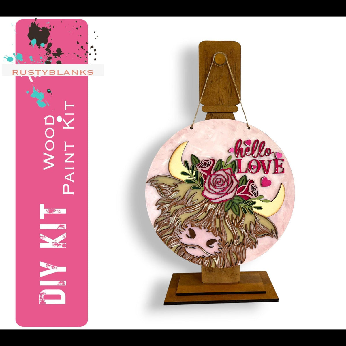 Hello Love Valentine Door Hanger DIY - RusticFarmhouseDecor
