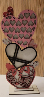 Stacking Valentine's Hearts, DIY Valentine's Craft Kit, Diy Valentines Decor RusticFarmhouseDecor