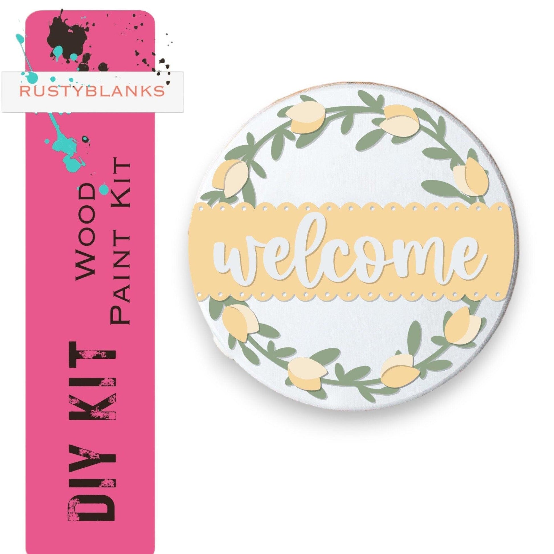 a badge with the words welcome on it