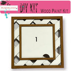 a picture frame that is made out of wood