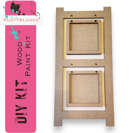 a picture frame with a pink background next to it