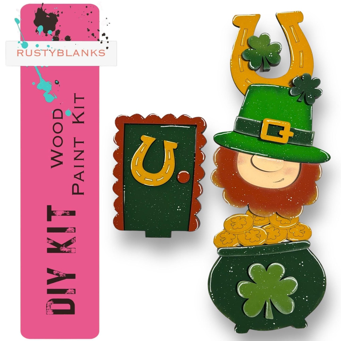 a st patrick&#39;s day brooch with a lepreti saint patrick &#39;