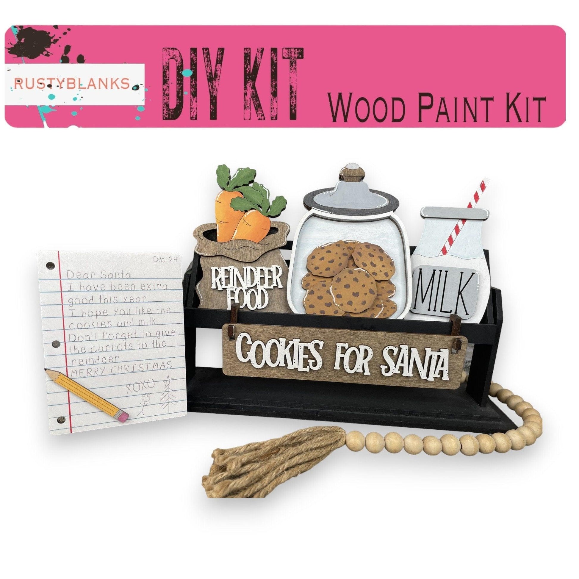 a diy kit with cookies for santa