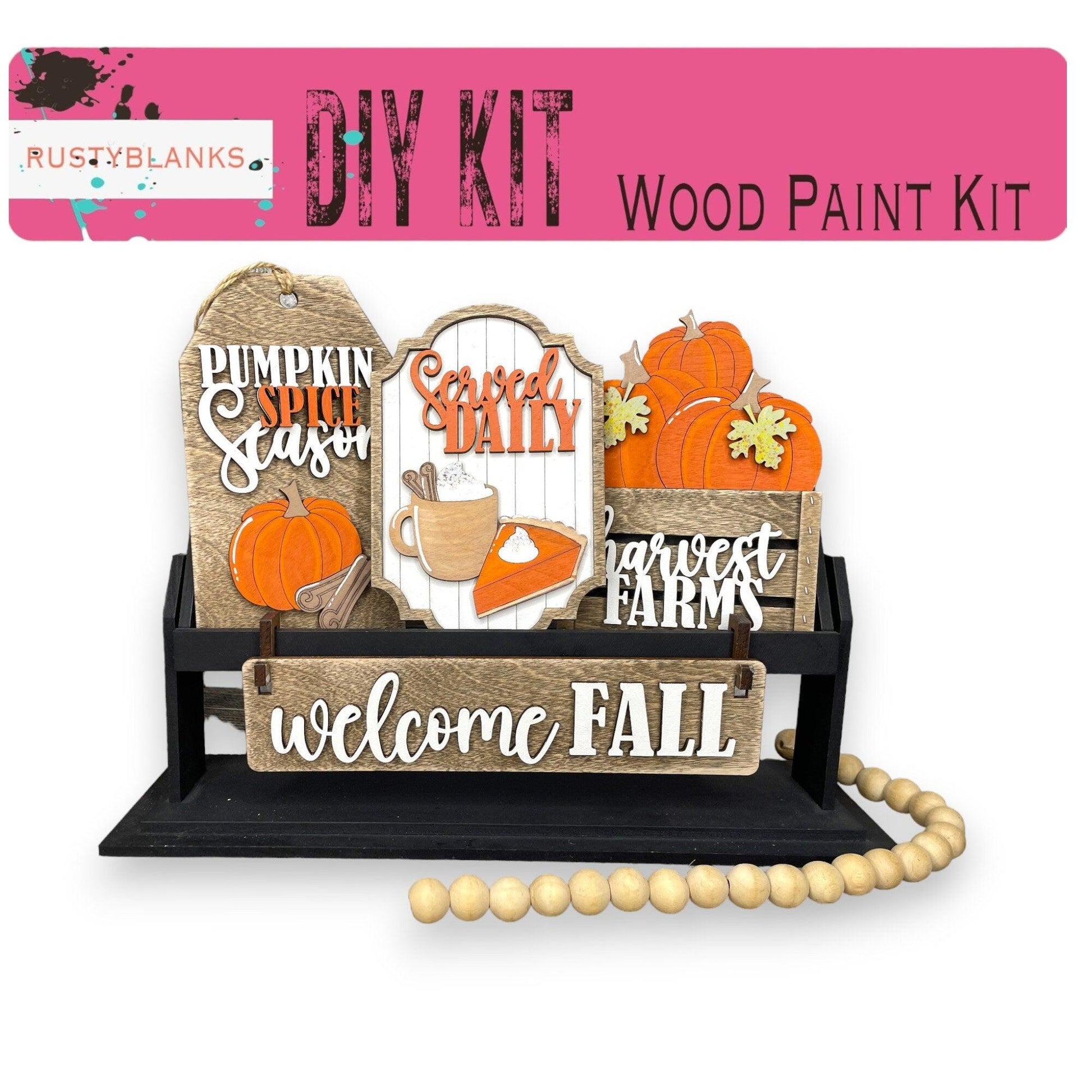 a wooden sign that says welcome fall and pumpkins