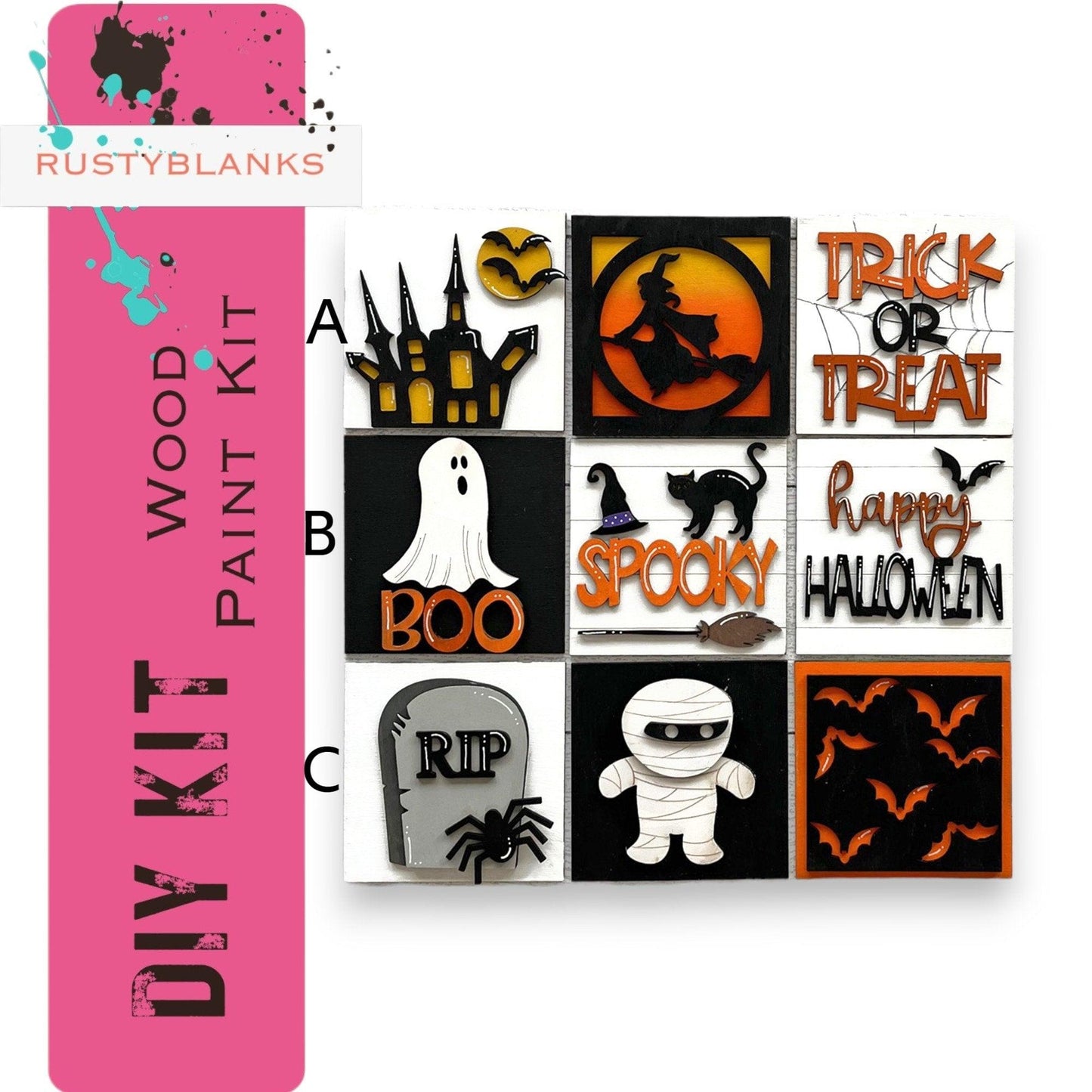 a picture of a bunch of halloween stickers