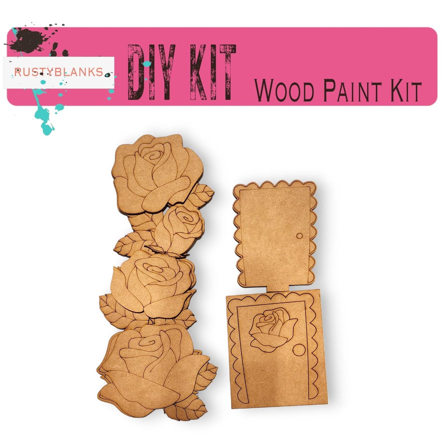 a picture of a wooden painting kit