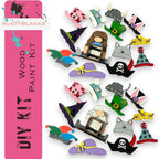Gnome Couple Animal Hats with 13 Interchangeable Seasonal Hats, Insert and tile holder, Season DIY Decor RusticFarmhouseDecor