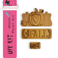 a rubber stamp with a pumpkin and a name on it