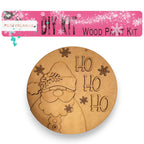 Santa HO HO HO Door Hanger,  Christmas Front  Door Hanger RusticFarmhouseDecor