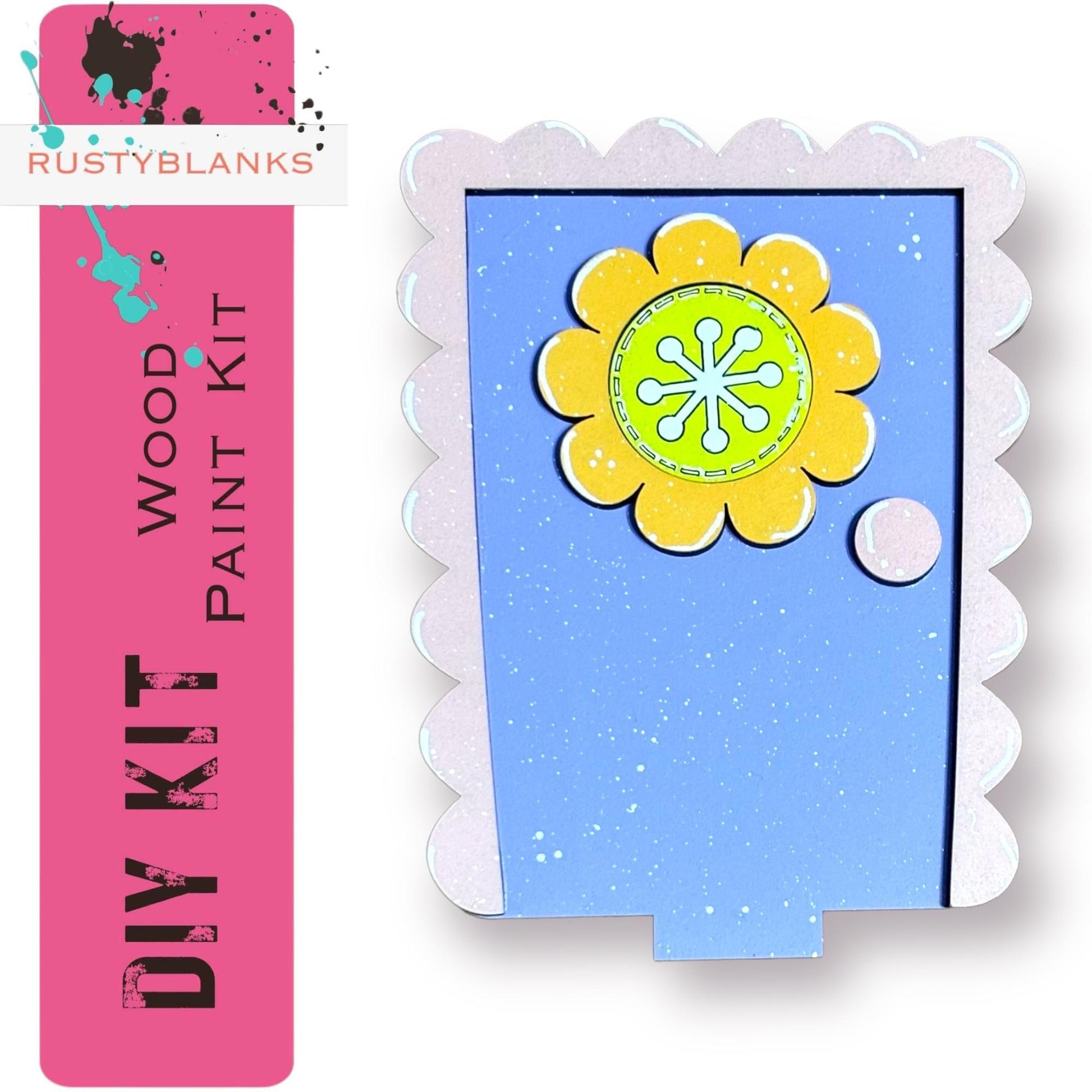 a card that has a flower on it