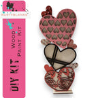 Stacking Valentine's Hearts, DIY Valentine's Craft Kit, Diy Valentines Decor RusticFarmhouseDecor