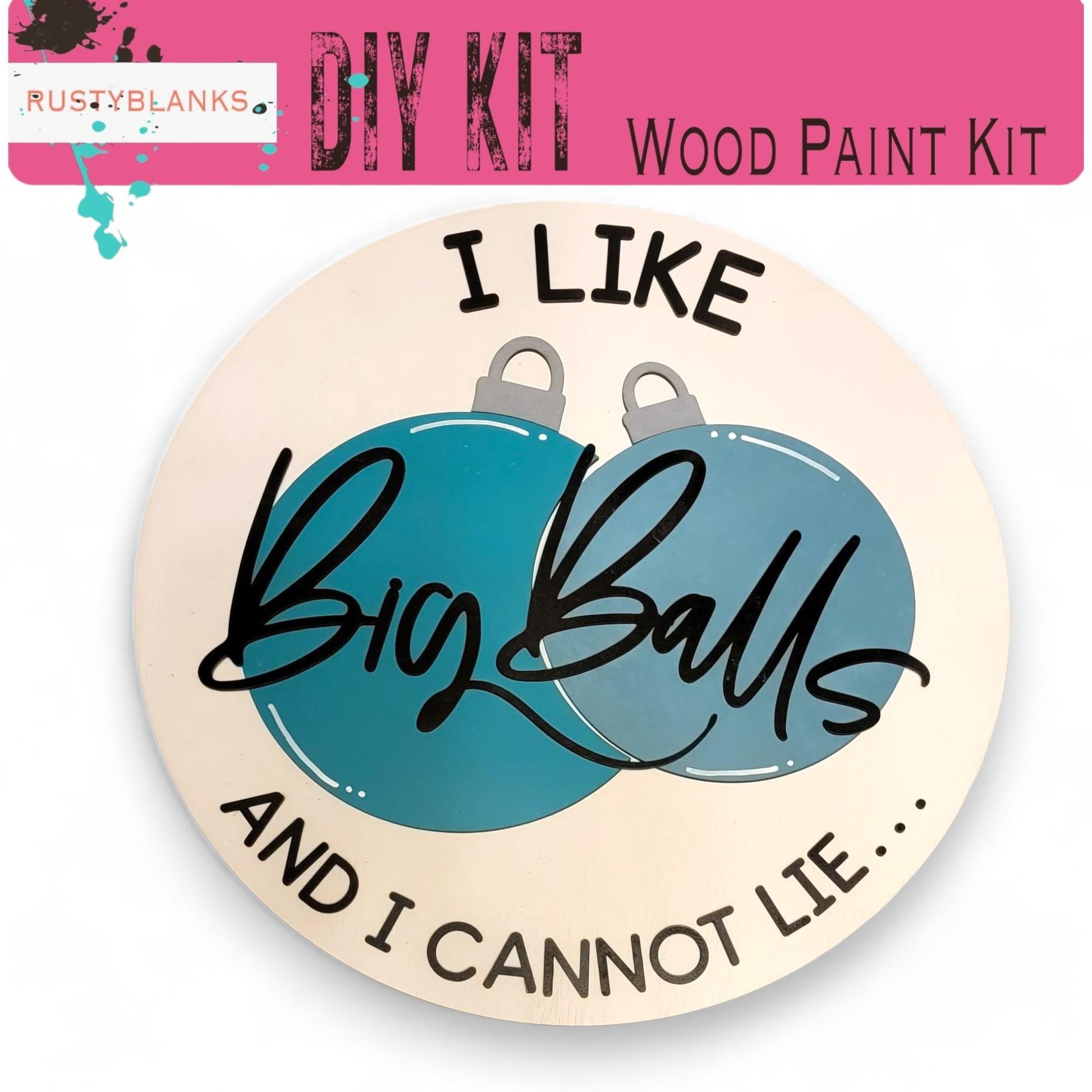 a picture of a sticker that says, i like big balls and i cannot