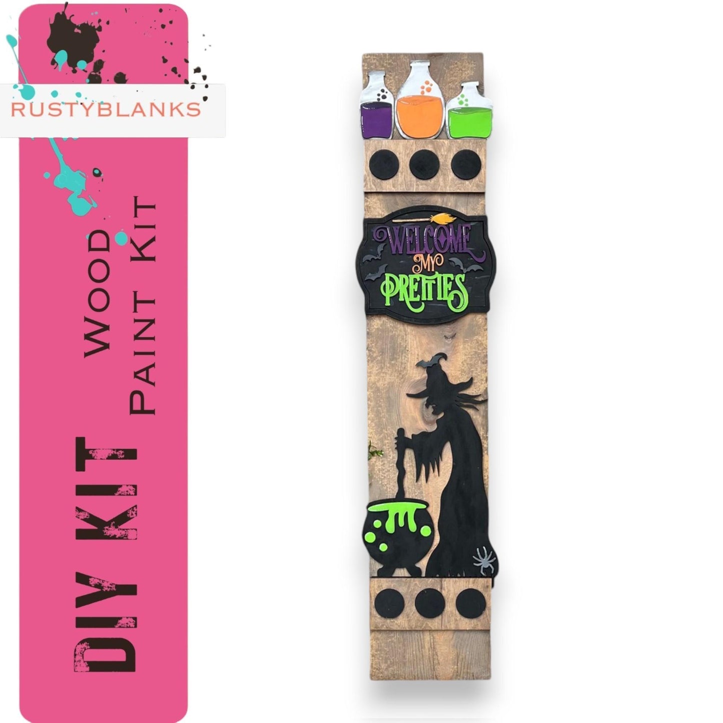 a skateboard with a picture of a witch on it