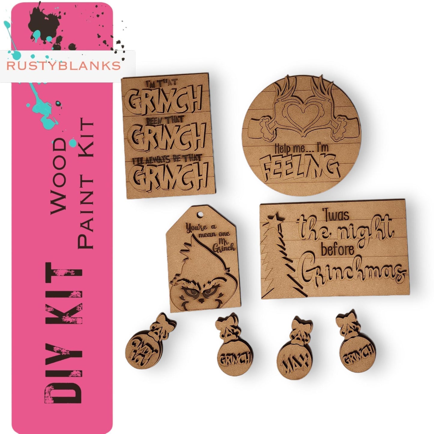 a picture of some wooden stamps and magnets