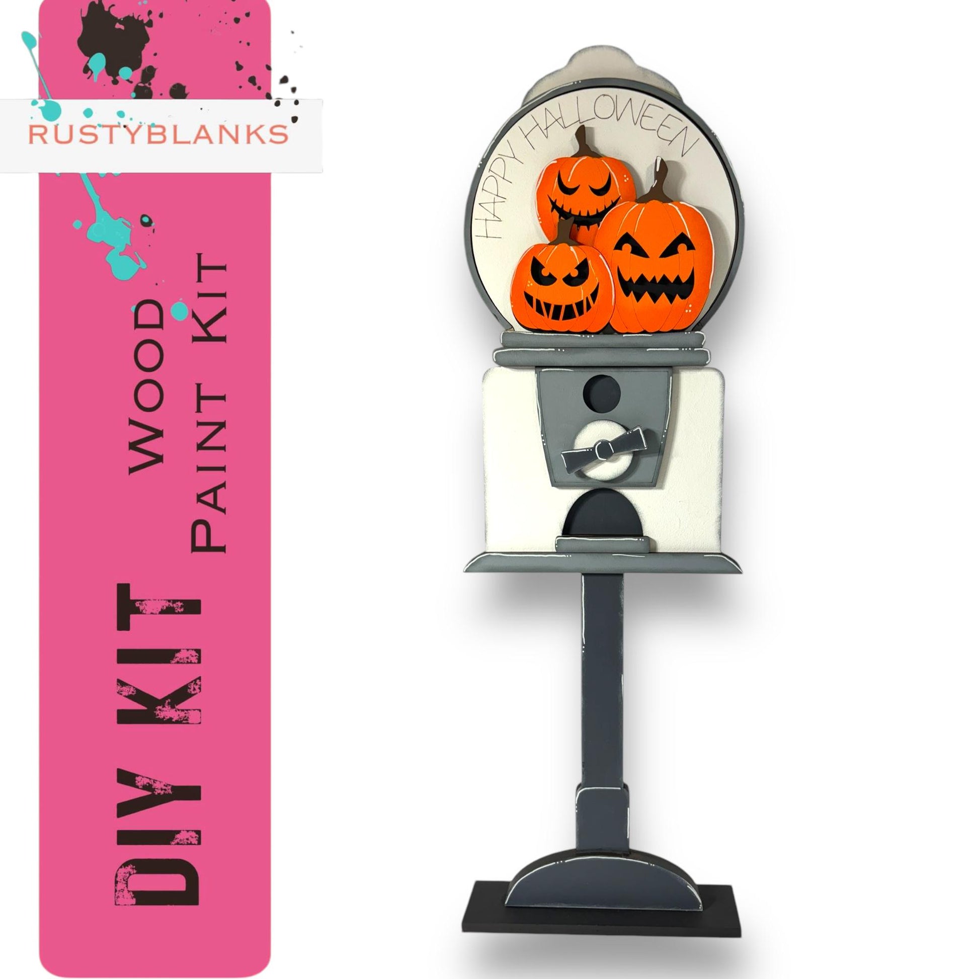 a clock with jack - o - lantern faces on it