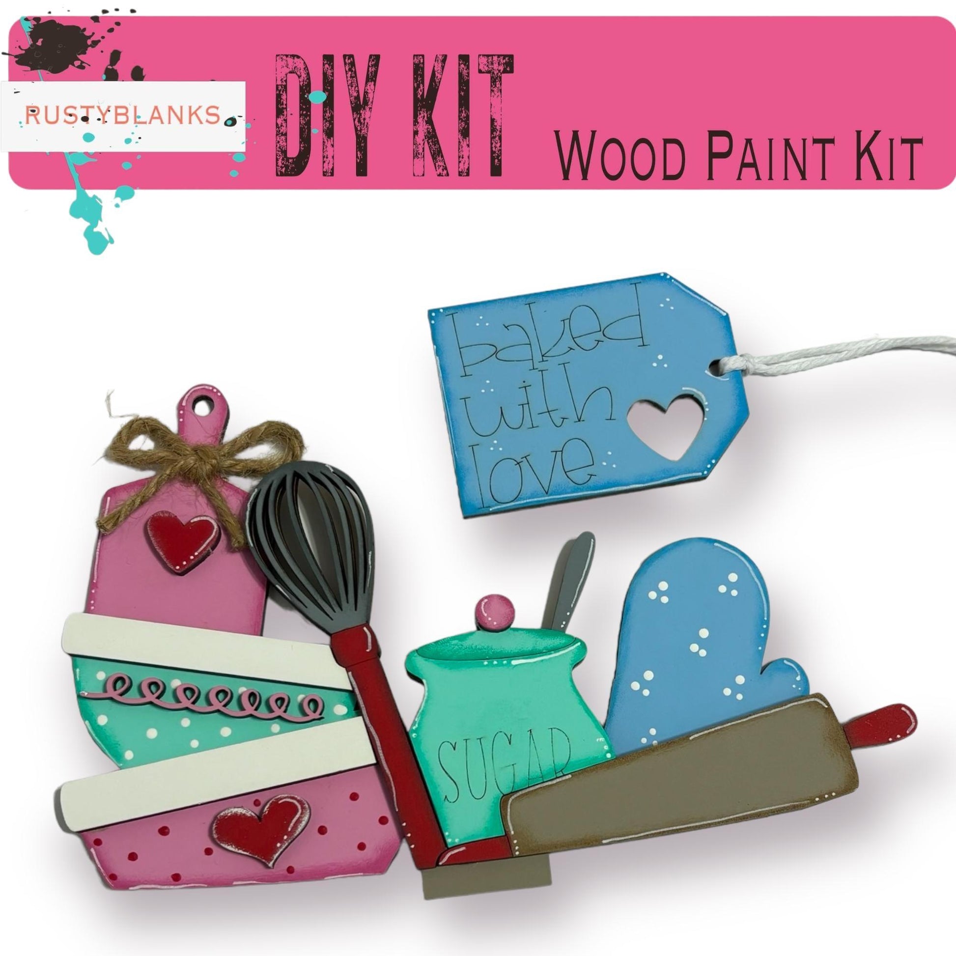 a picture of a wooden paint kit