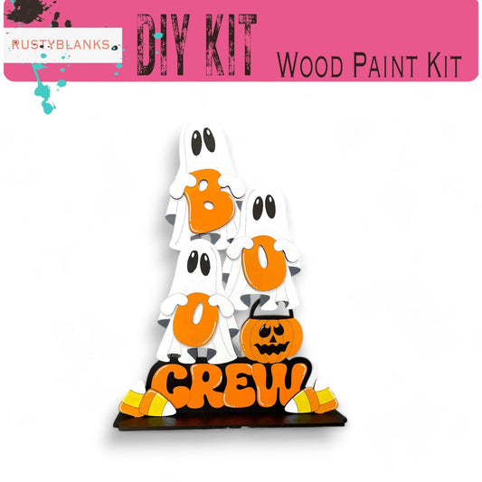 a wooden craft kit with a halloween theme