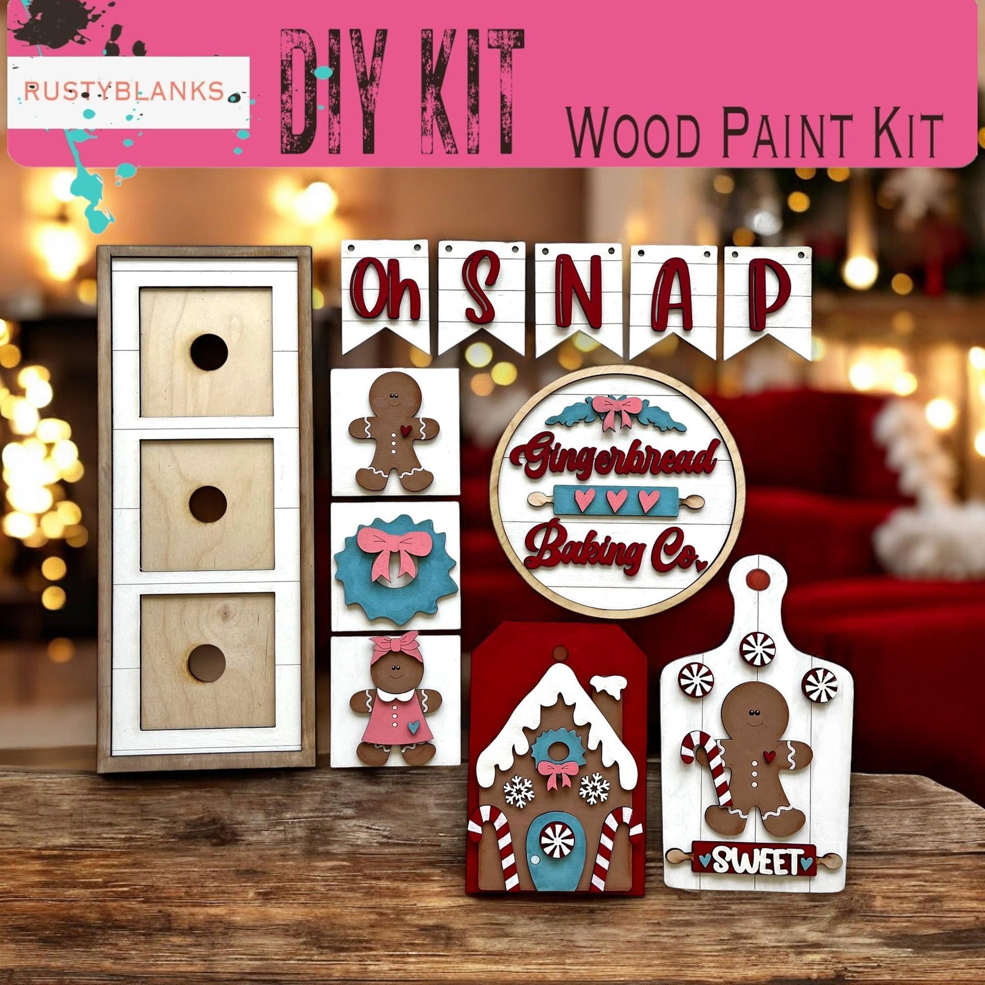 a wooden craft kit with gingerbread gingerbread gingerbread gingerbread gingerbread ginger