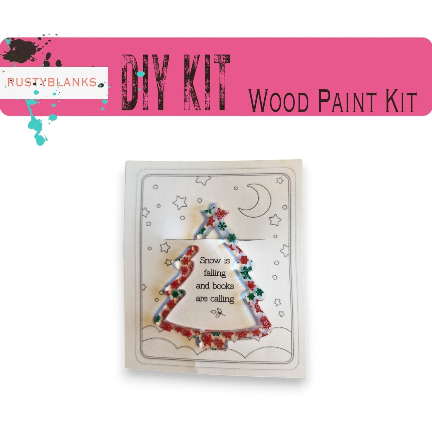 a picture of a craft kit with a christmas tree