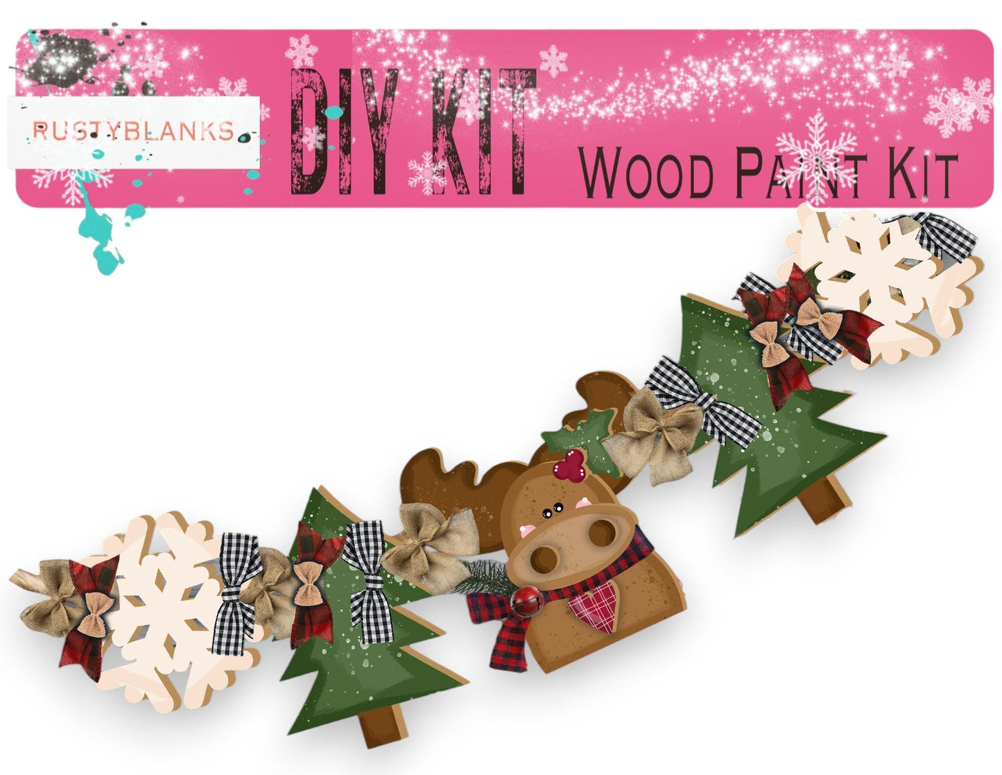 a picture of a wooden christmas decoration kit