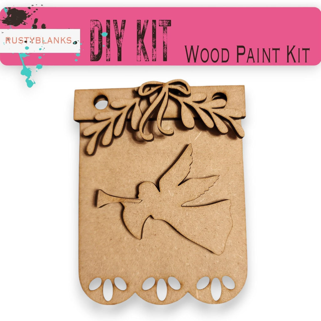 Interchangeable Christmas Nativity Mini Banner Set - DIY Wood Paint Kit -  Mini Banners for Picket Fence or Hello Sign RusticFarmhouseDecor