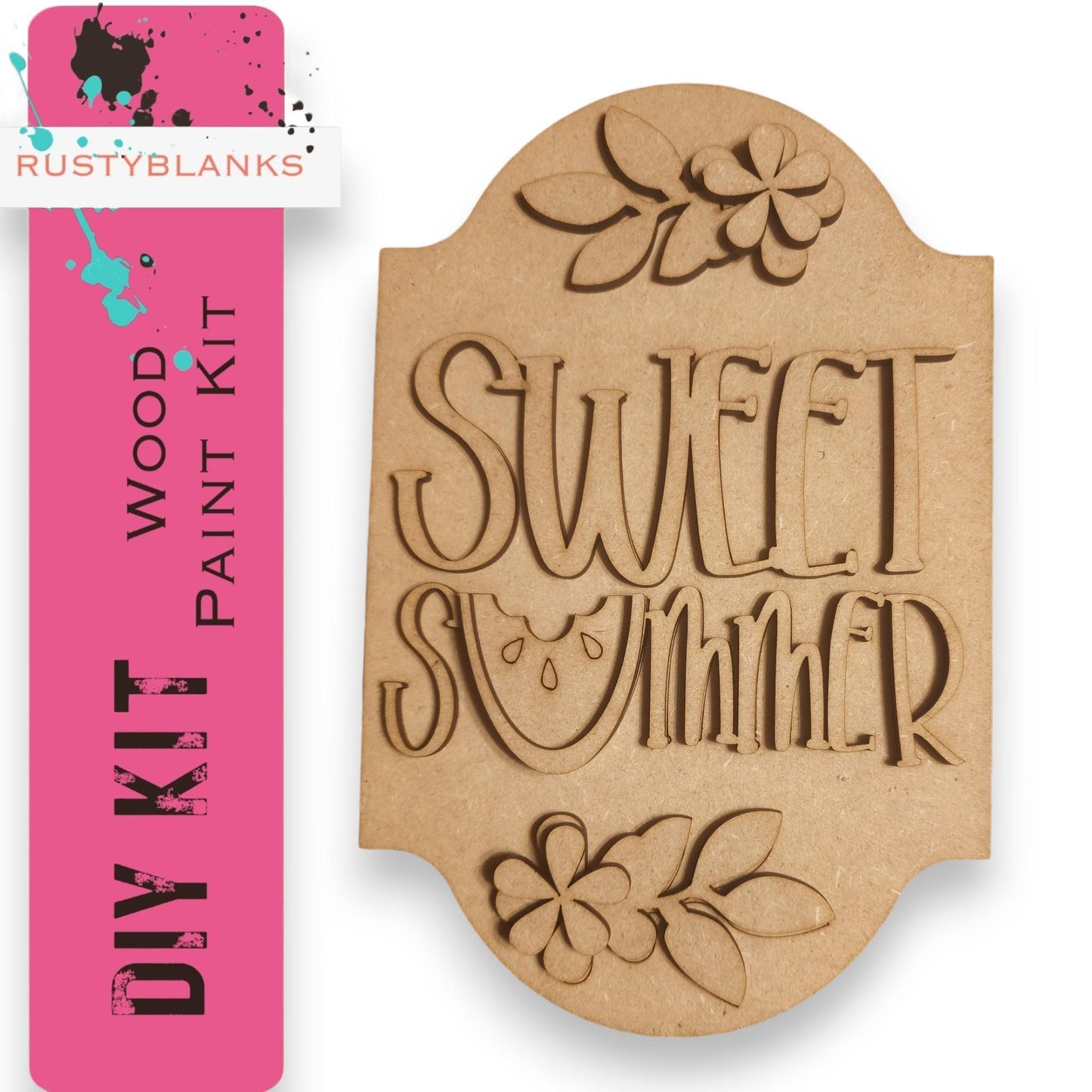 a rubber stamp with the words sweet summer on it