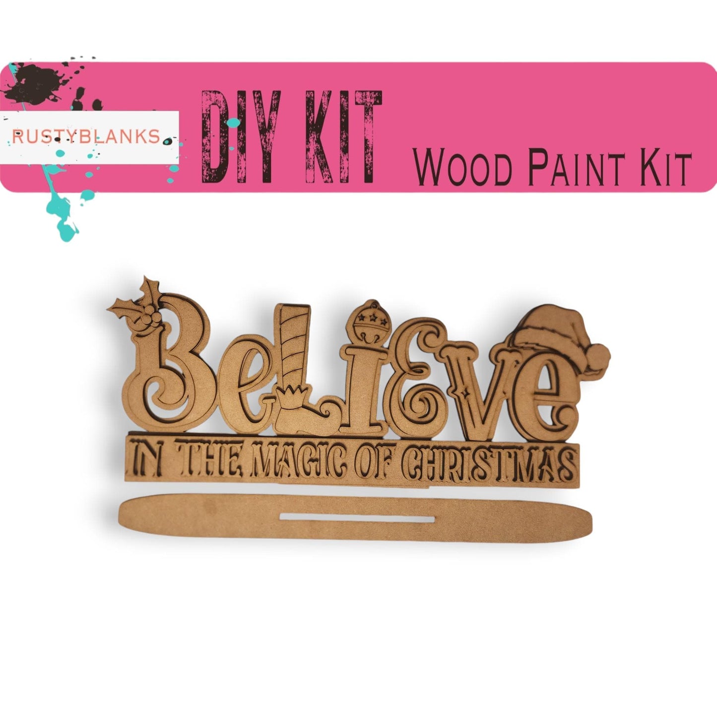 a wooden sign that says believe in the magic of christmas