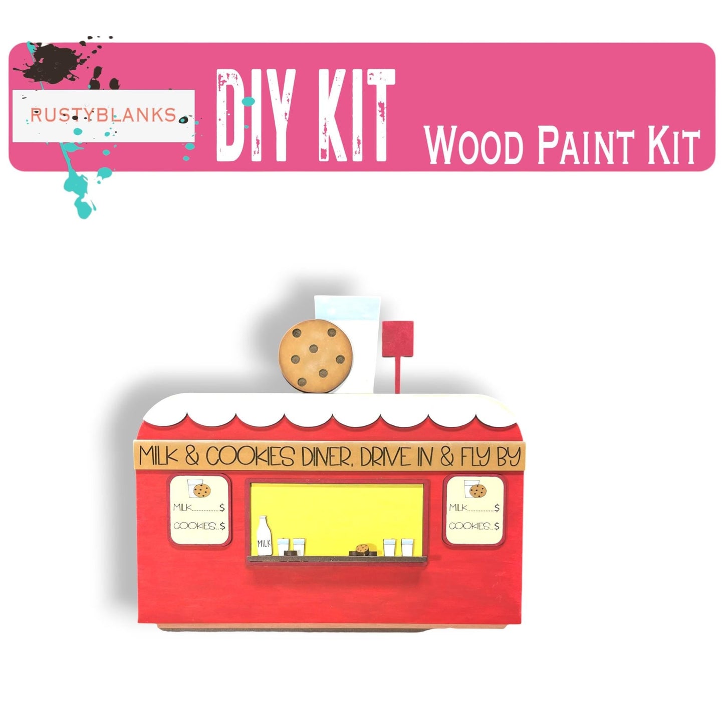 a diy kit for making a wooden paint kit