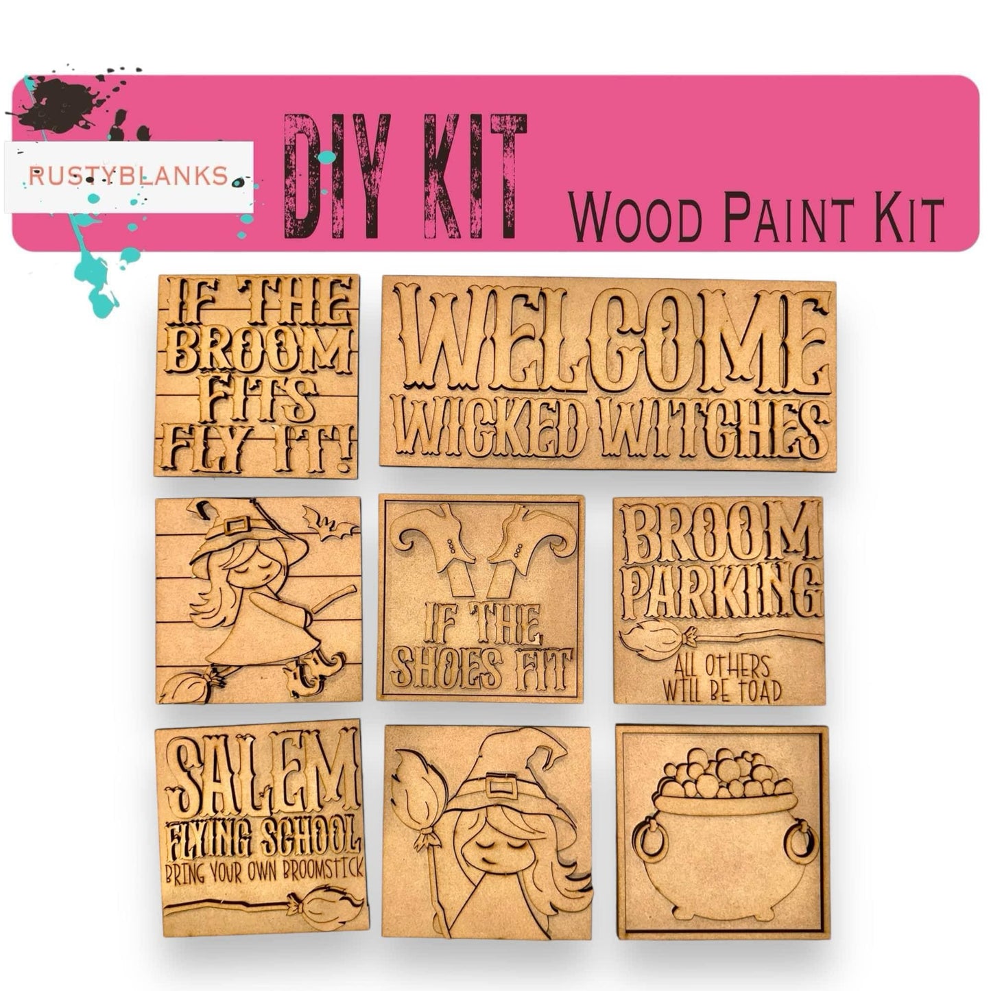 a wooden stamp set with the words welcome, welcome, welcome, welcome and welcome