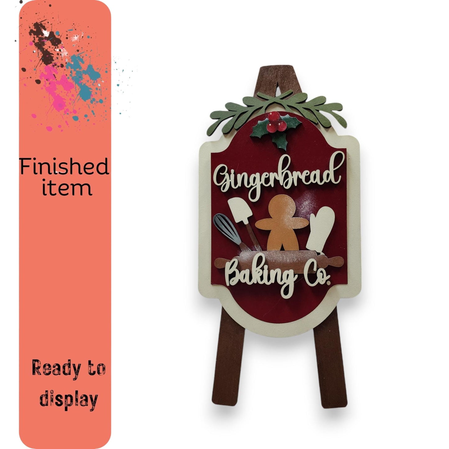 a picture of a sign that says gingerbread baking co