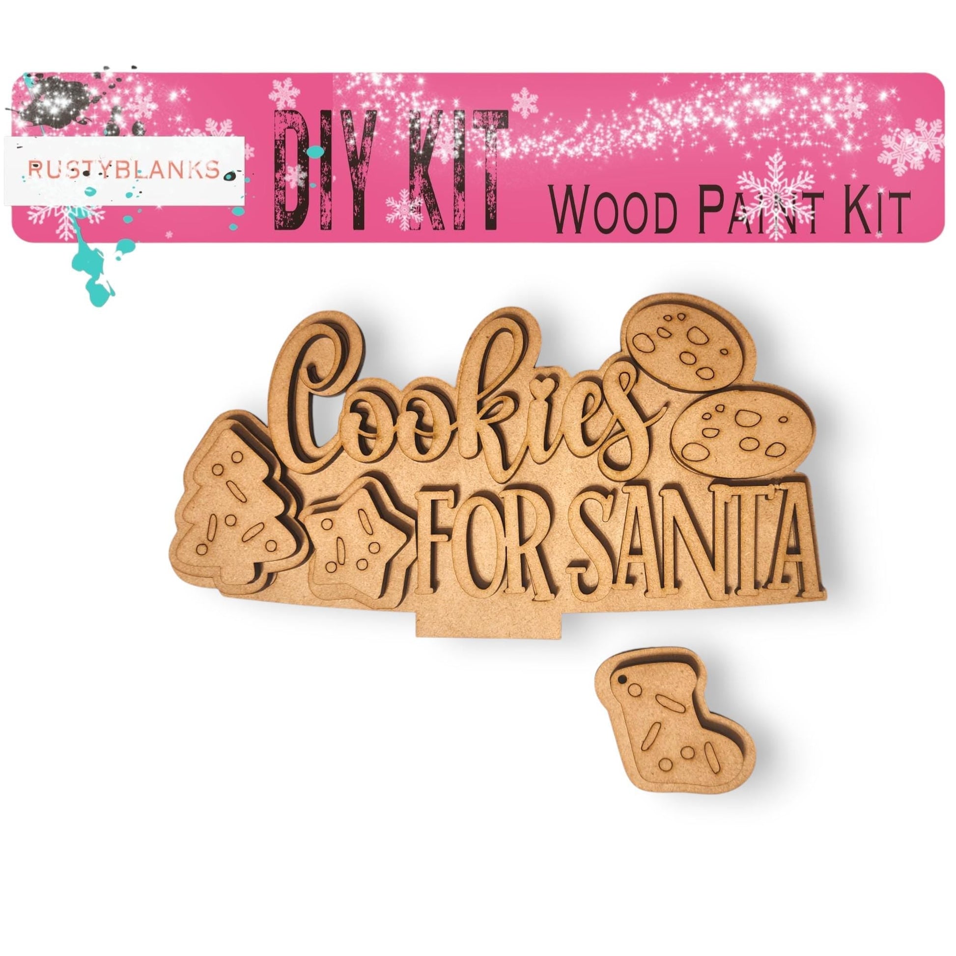 a cookie for santa wooden craft kit